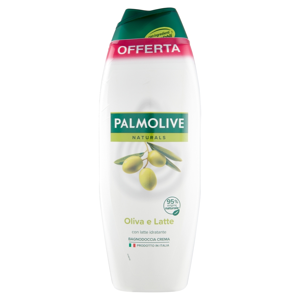 Palmolive bagnoschiuma Naturals Oliva e Latte, idratante 2x600 ml